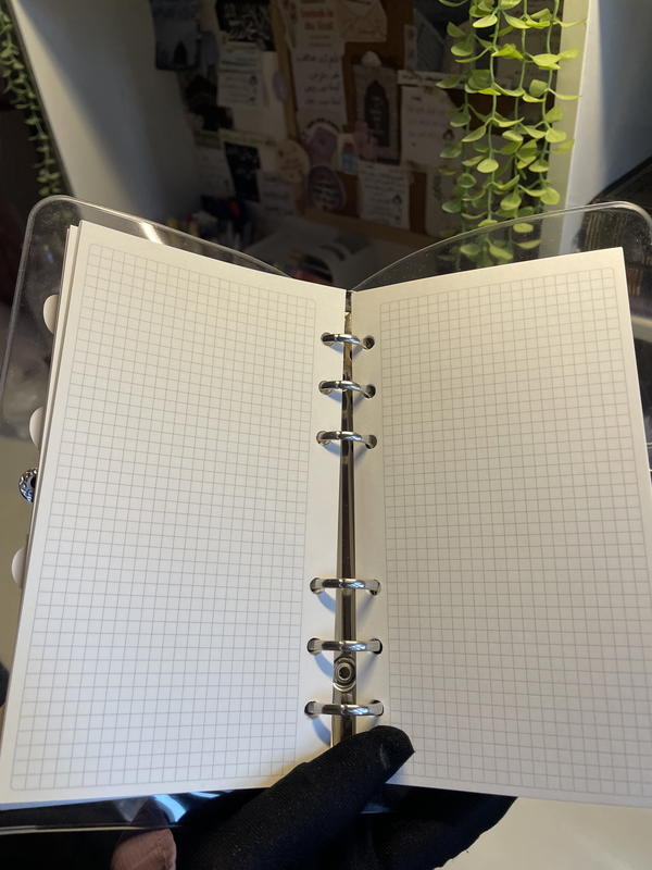 نوت بوك بايندرBinder 🧸حلقات لإعادة استخدامهاورق كريمي،بميدالية  (بعلبة ڤاكيوم)للحماية Image 5 Preview
