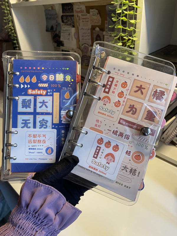 نوت بوك بايندرBinder 🧸حلقات لإعادة استخدامهاورق كريمي،بميدالية  (بعلبة ڤاكيوم)للحماية Image 2 Preview