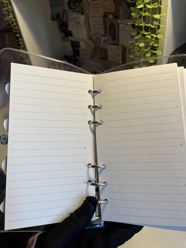 نوت بوك بايندرBinder 🧸حلقات لإعادة استخدامهاورق كريمي،بميدالية  (بعلبة ڤاكيوم)للحماية Image 4 Preview