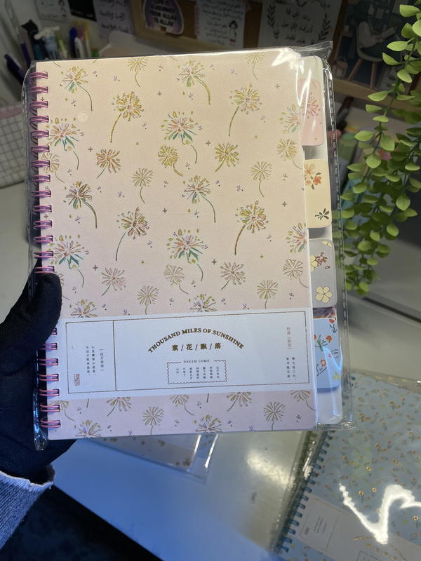 نوت بوك بنترست 💕A5 ورق كريمي سلك استيراد متقسمة 160صفحه80ورقة💕 Image 4 Preview