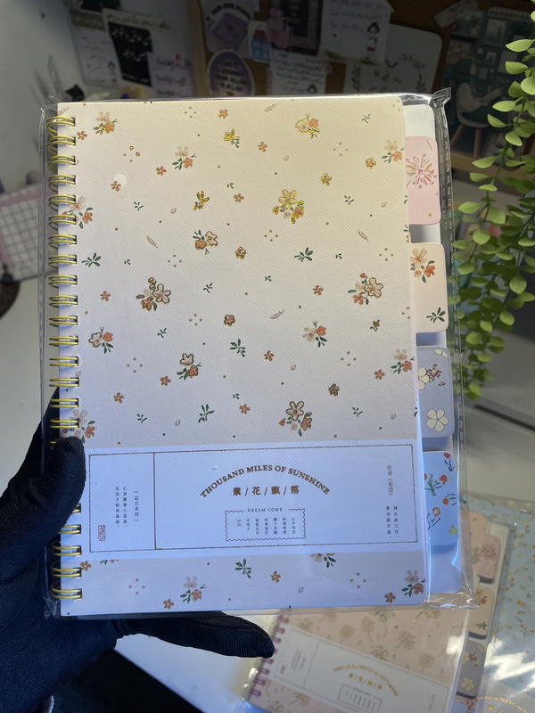 نوت بوك بنترست 💕A5 ورق كريمي سلك استيراد متقسمة 160صفحه80ورقة💕 Image 5 Preview