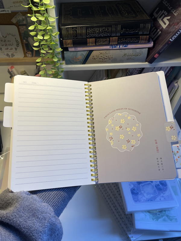 نوت بوك بنترست 💕A5 ورق كريمي سلك استيراد متقسمة 160صفحه80ورقة💕 Image 6 Preview