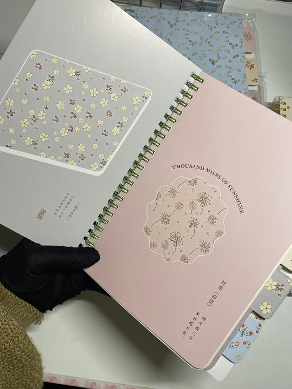 نوت بوك بنترست 💕A5 ورق كريمي سلك استيراد متقسمة 160صفحه80ورقة💕 Image 7 Preview