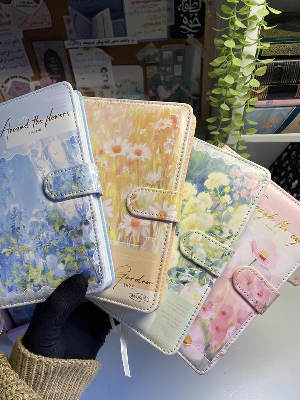 نوت بوك جلد خيالية💕 حجم كبير  5Aمستوردة ورق كريمي132ورقه  جورنال ملون 4 تقسيمات Image 2 Preview