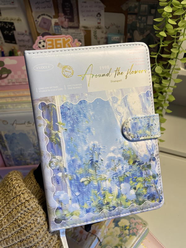 نوت بوك جلد خيالية💕 حجم كبير  5Aمستوردة ورق كريمي132ورقه  جورنال ملون 4 تقسيمات Image 3 Preview