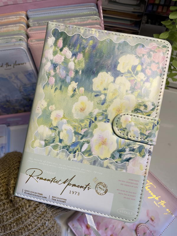 نوت بوك جلد خيالية💕 حجم كبير  5Aمستوردة ورق كريمي132ورقه  جورنال ملون 4 تقسيمات Image 4 Preview