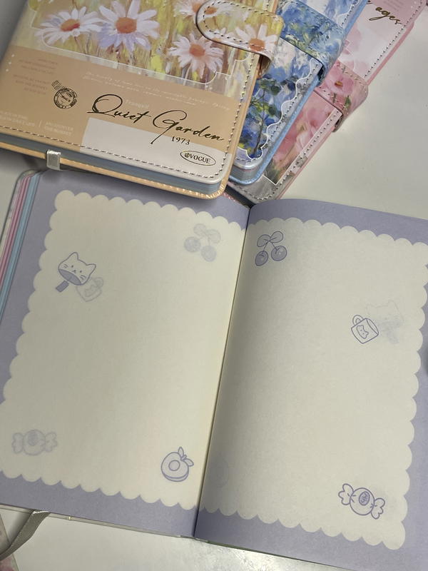 نوت بوك جلد خيالية💕 حجم كبير  5Aمستوردة ورق كريمي132ورقه  جورنال ملون 4 تقسيمات Image 8 Preview