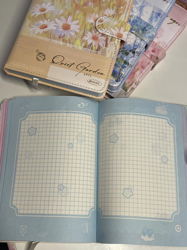 نوت بوك جلد خيالية💕 حجم كبير  5Aمستوردة ورق كريمي132ورقه  جورنال ملون 4 تقسيمات Image 10 Preview