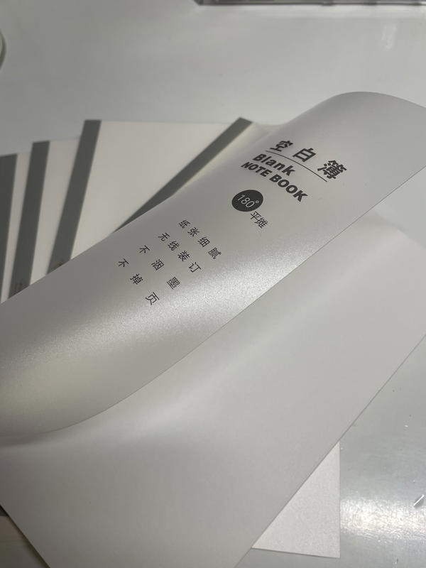 نوت بوك5A كوري🤍🍓 ورق كريمي ساده40ورقه غلاف واتربروڤ🍃 Image 4 Preview