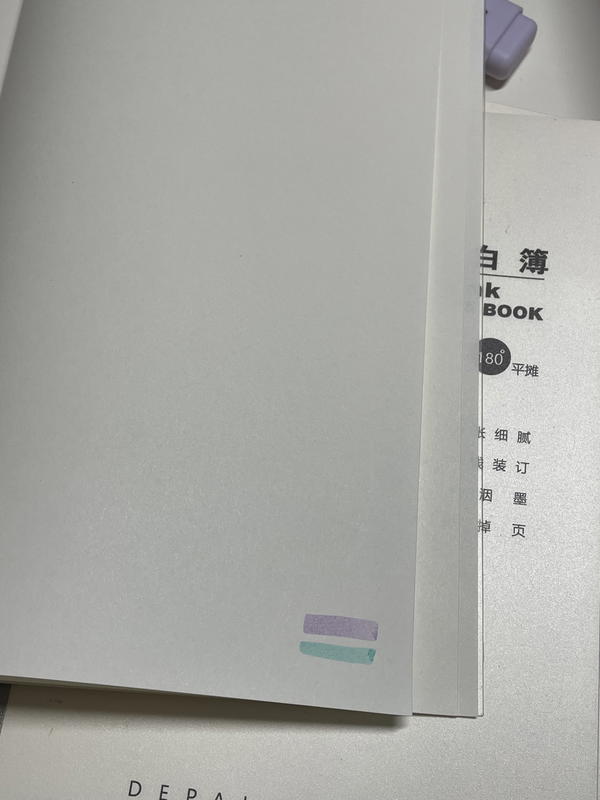 نوت بوك5A كوري🤍🍓 ورق كريمي ساده40ورقه غلاف واتربروڤ🍃 Image 5 Preview