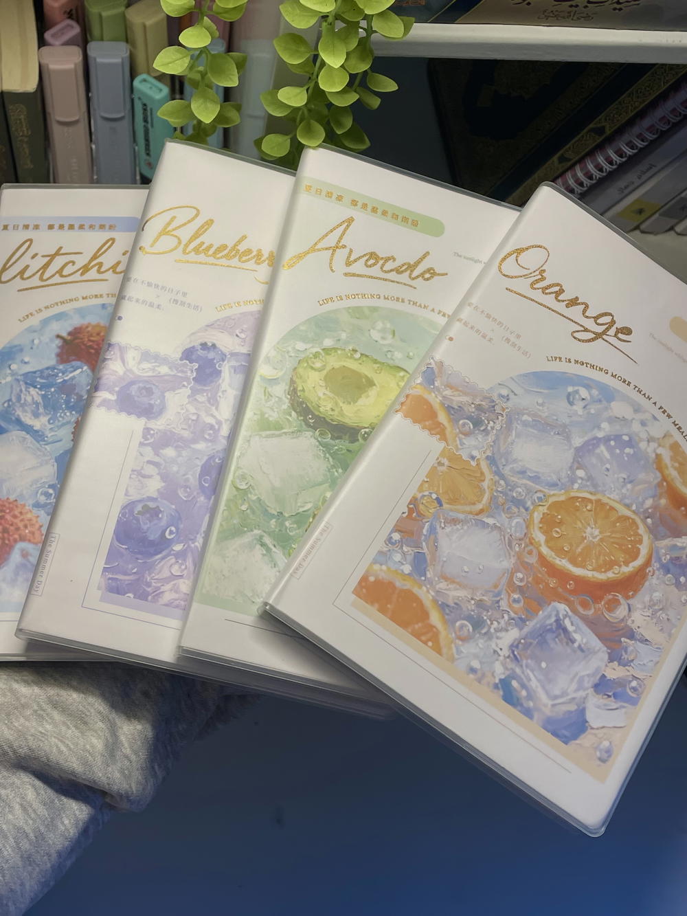 نوت بوكA5 مستوردة بثيم🫐🍊🥑ورق كريمي 240 صفحه 120 ورقه  Preview Image