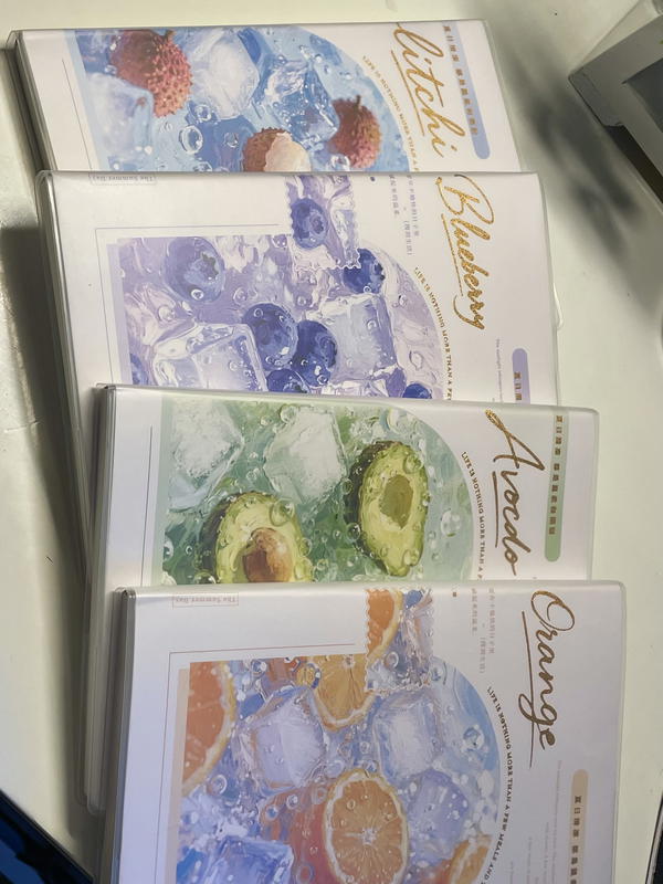 نوت بوكA5 مستوردة بثيم🫐🍊🥑ورق كريمي 240 صفحه 120 ورقه  Image 2 Preview