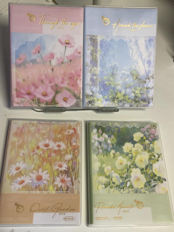 نوتة مستوردة ورق كريمي بثيم الزهور 💐قد كف اليد 💗كڤر قابل لإعادة الاستخدام  Image 3 Preview