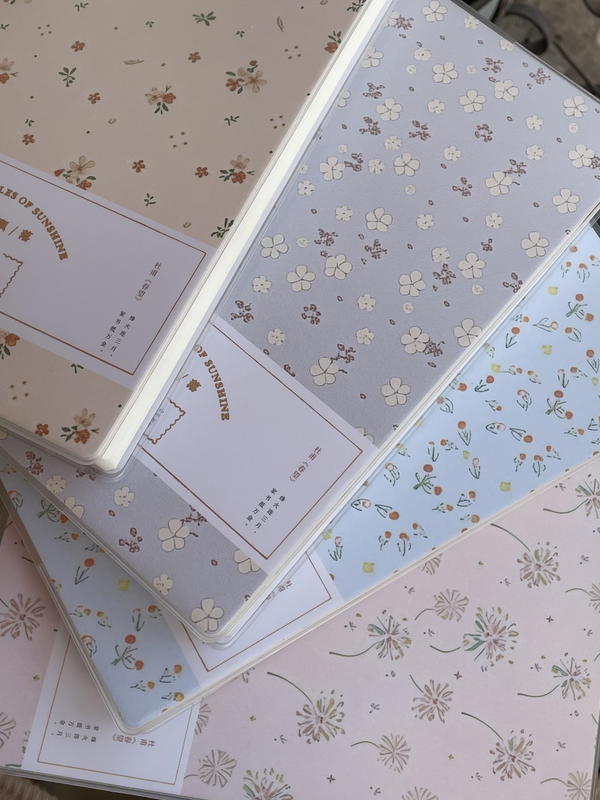 نوت بوك💕 A5مستوردة ورق كريمي  بثيم الزهور 🌸🌻🪷240 صفحه 120 ورقه🪻 Image 8 Preview