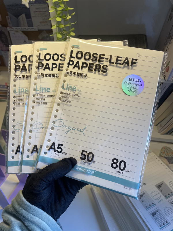 ورق كريمي لإعادة التعبئة حجم 5A🌱عدد100صفحة50ورقة Image 1 Preview