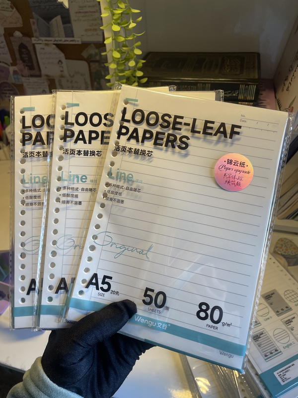 ورق كريمي لإعادة التعبئة حجم 5A🌱عدد100صفحة50ورقة Image 2 Preview