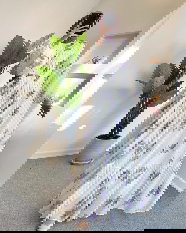 فستان مشجر كلوش Image 1 Preview