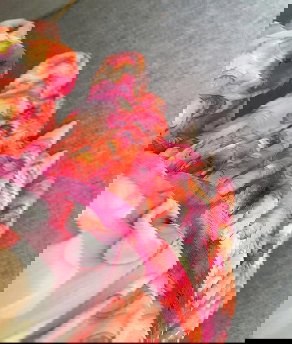 فستان مشجر كلوش Image 4 Preview
