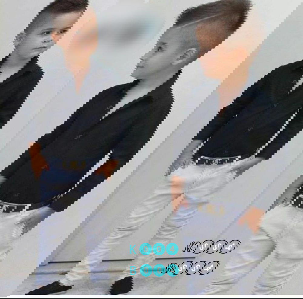 قميص شميز أطفال إسود Preview Image