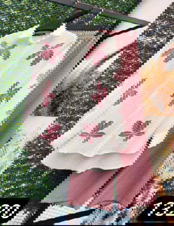 سوت قطعتين زراير مطبوع Image 4 Preview