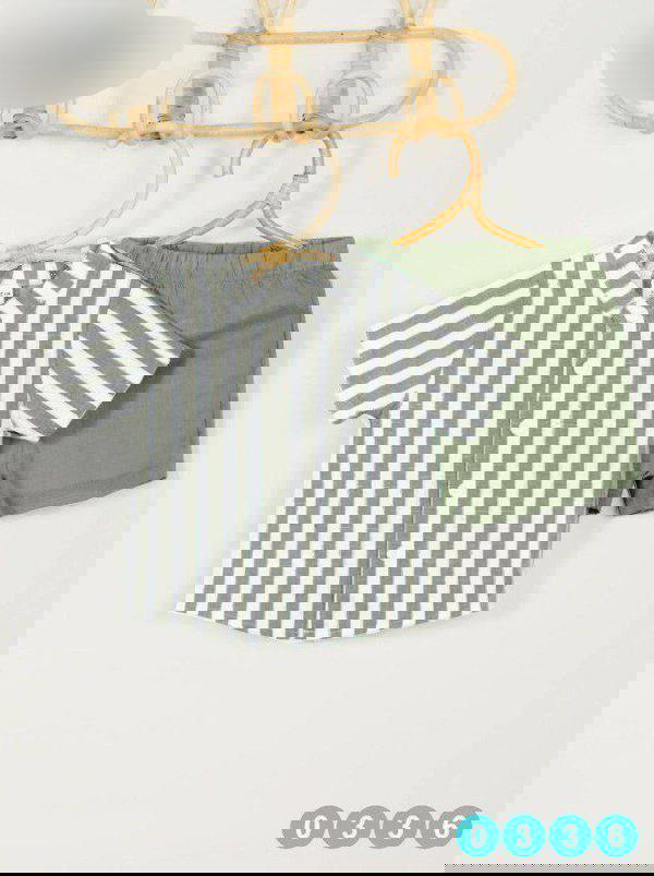 طقم اطفال صيفي مقلم Image 1 Preview