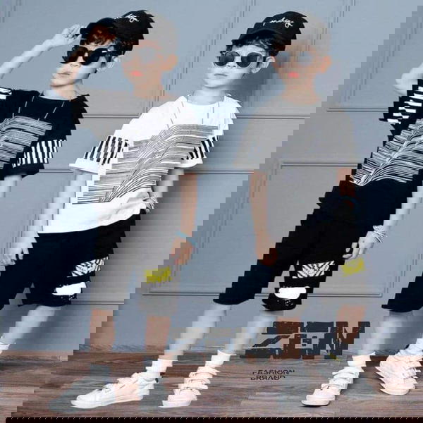 طقم اطفالي بخامة ميلتون قطن وطباعه Image 2 Preview