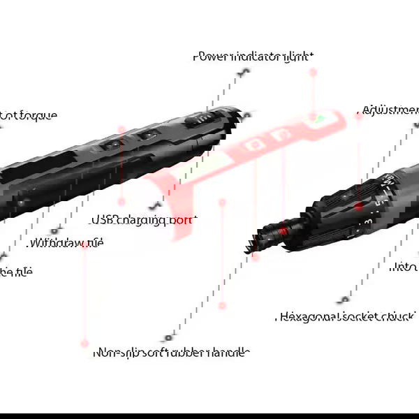 طقم مفك كهربائي متعدد الوظائف  Image 3 Preview