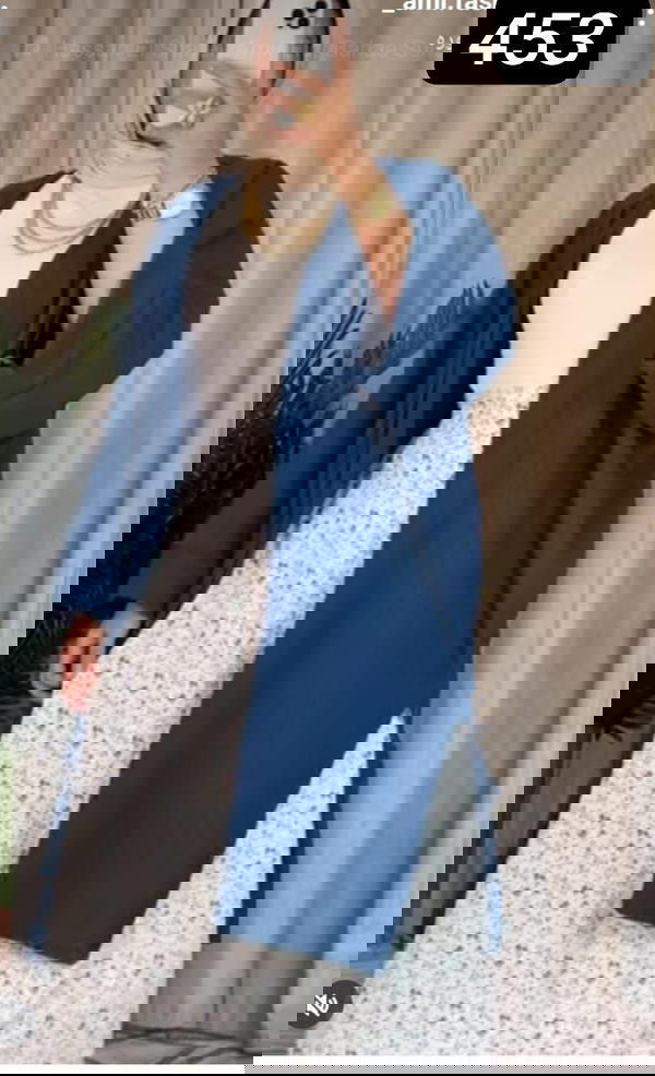 طقم تلات قطع بولوره ساده فتحه ع الرجل جيبه  Image 6 Preview