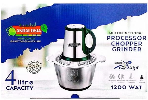 كبة أو مفرمة أندلسية 4 لتر 1200 وات Image 1 Preview