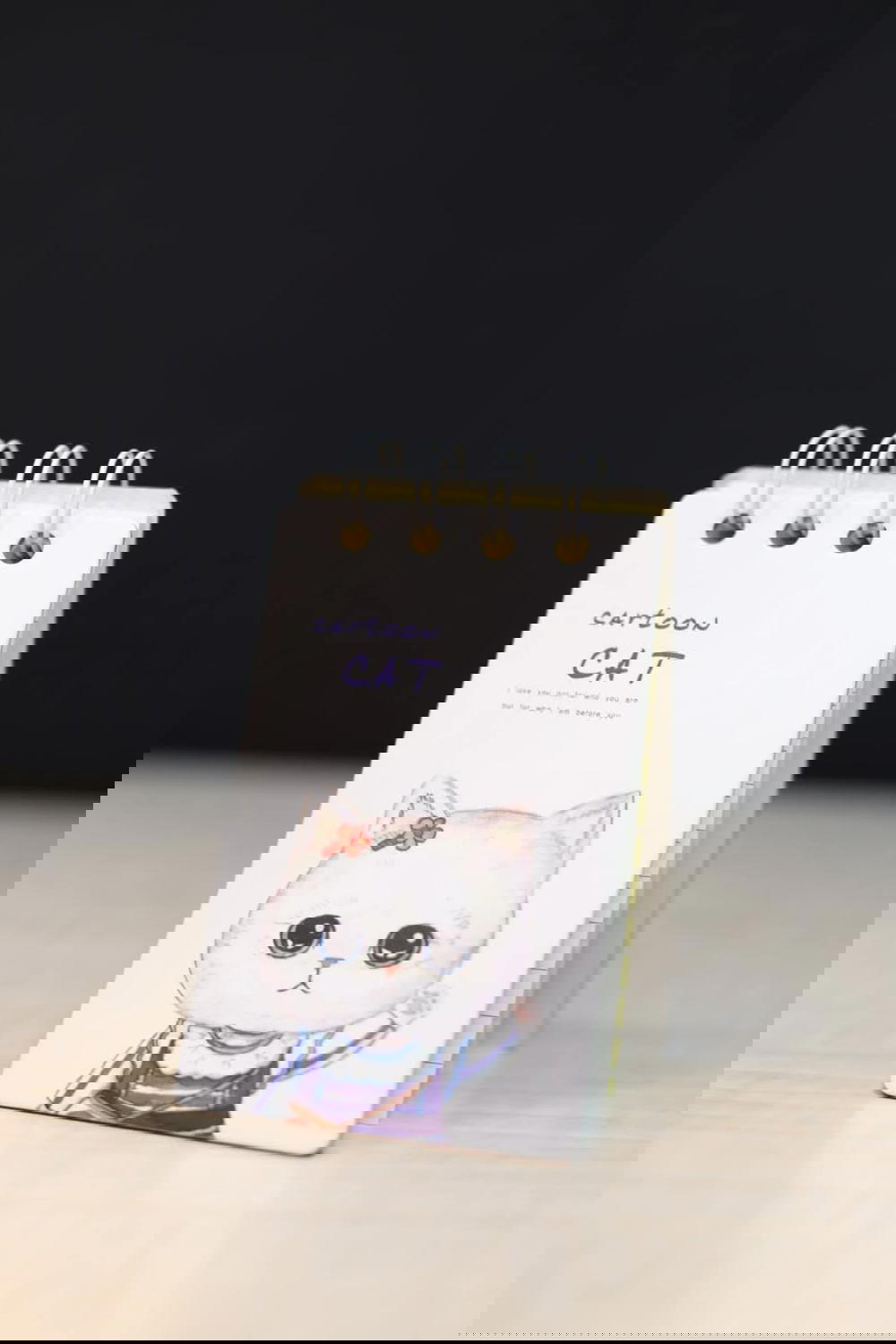 مينى نوت بوك قطه بغلاف كرتون Preview Image