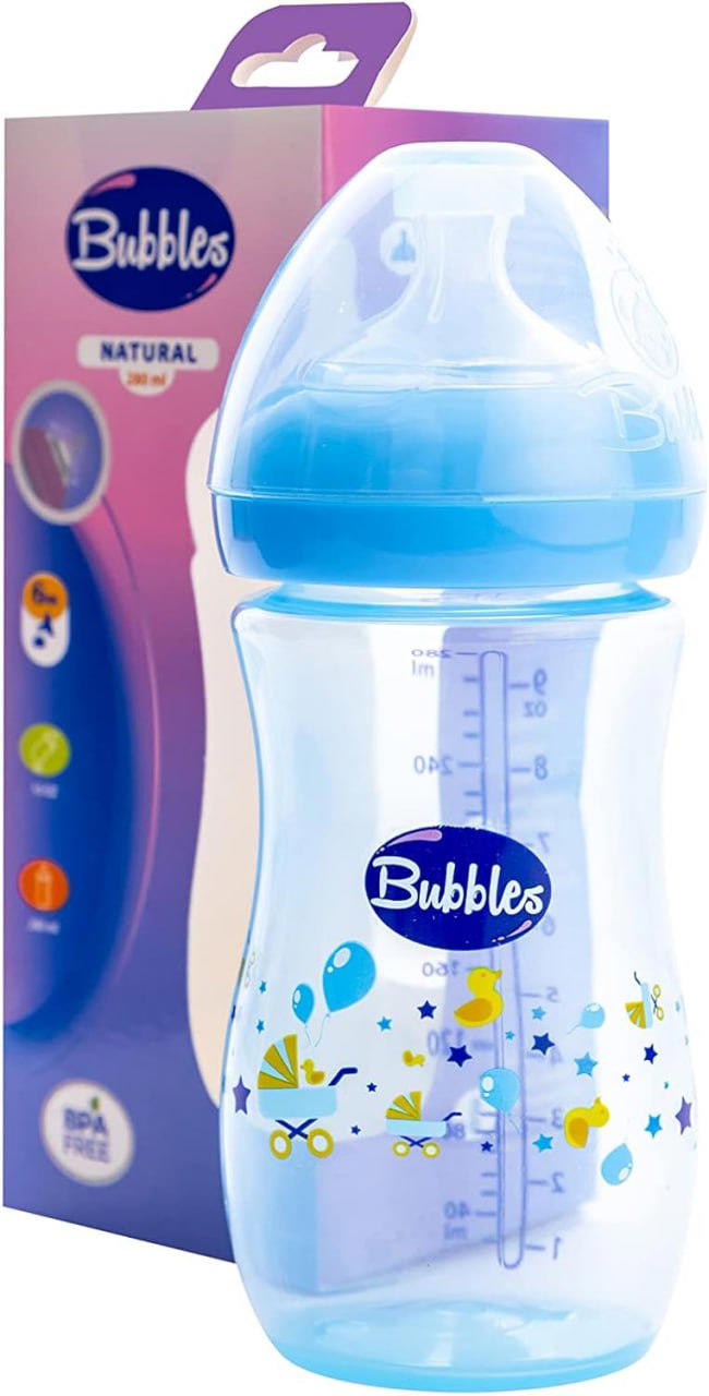 Bubbles natural feeding bottle without hand Preview Image