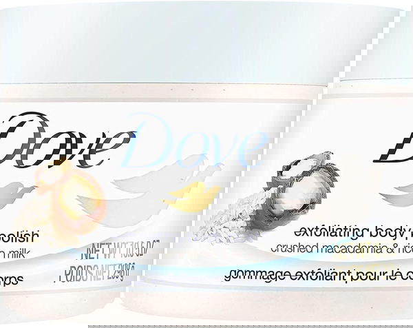 Dove Exfoliating Body Polish and Scrub with Macadamia and Rice Milk Image 1 Preview