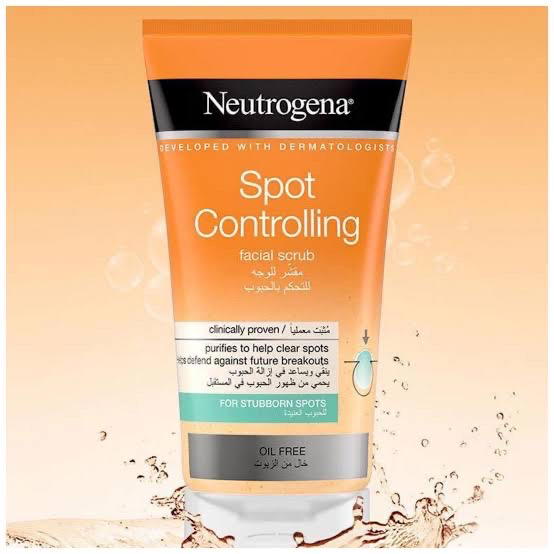 Neutrogena spot controlling facial scrub Image 1 Preview