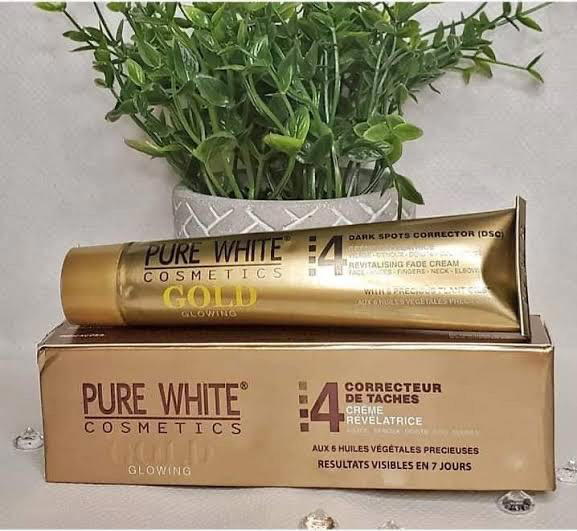 pure white gold glowing cream Preview Image