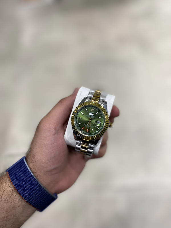 ROLEX DATEJUST 2-TONE MIX Olive Image 2 Preview