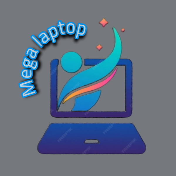 Mega laptop  Logo