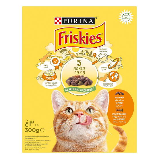 Purina Friskies with Chicken and Vegetables Cat Dry Food 300g Preview Image