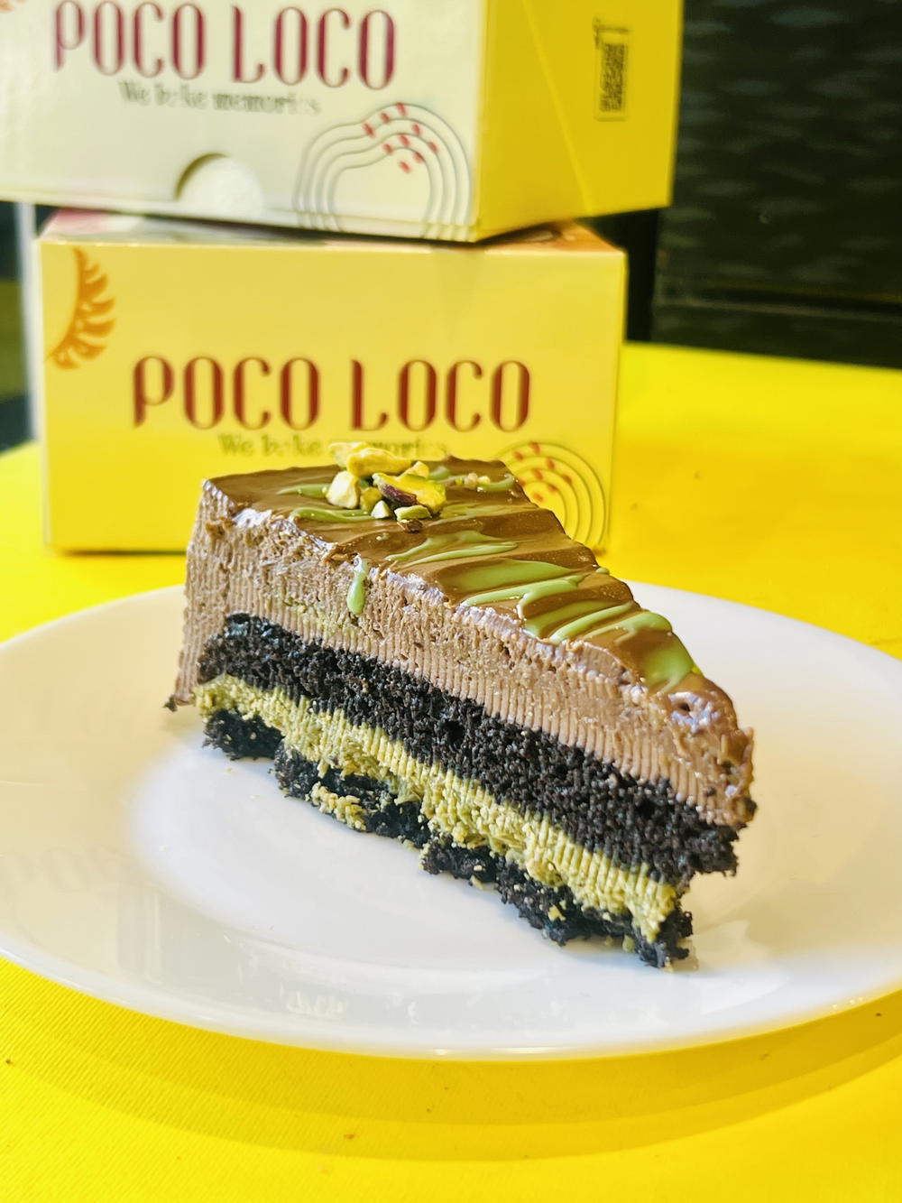 Pistachio Kunafa Chocolate Cake Preview Image
