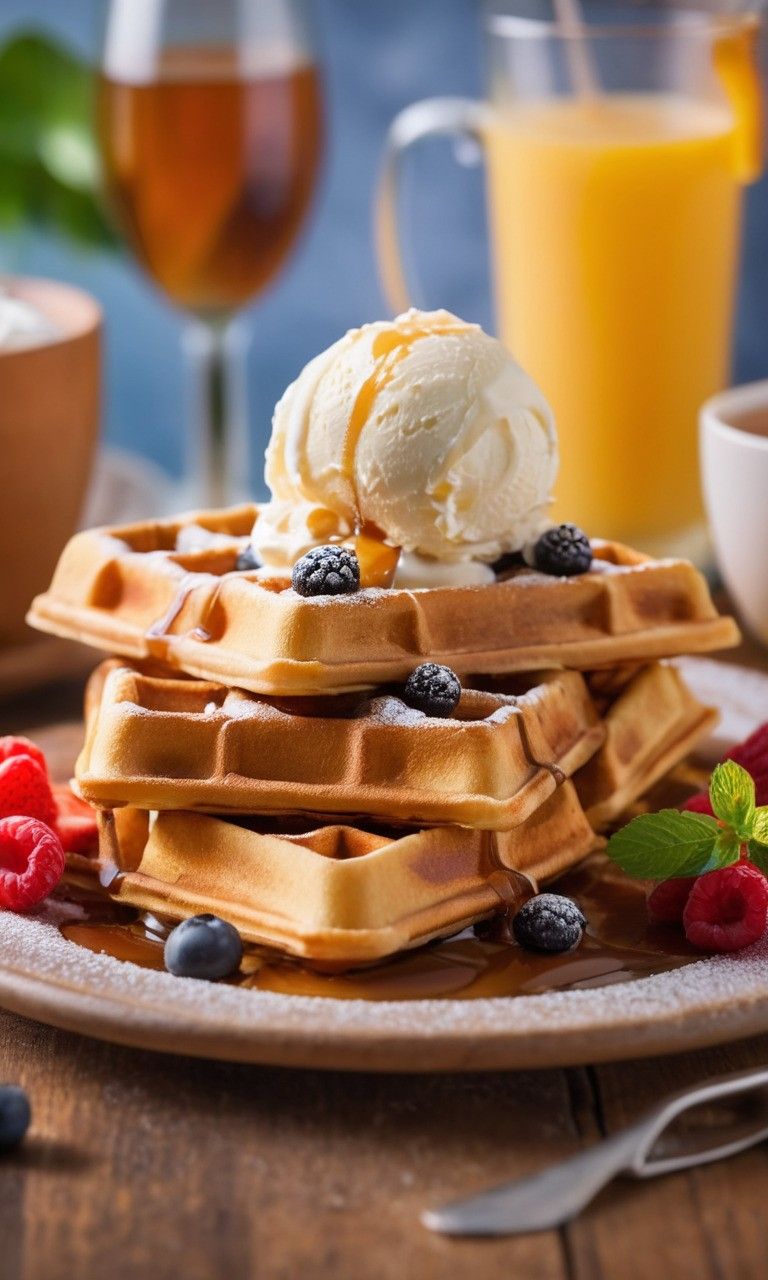 Add a scoop of ice cream.    إضافة بولة آيس كريم  Preview Image