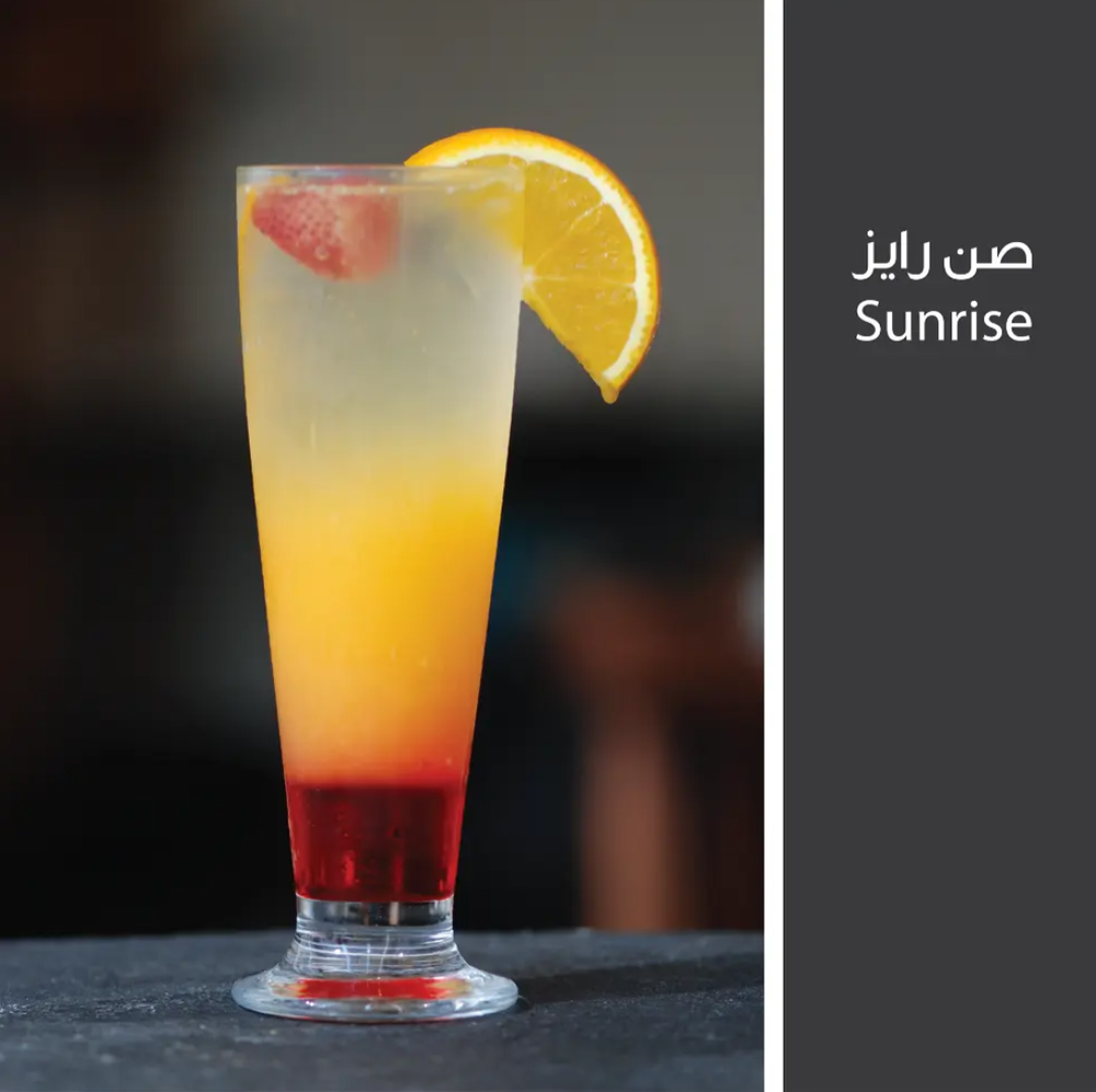 Sun rise soda mocktail.    موكتيل صودا صن رايز Preview Image
