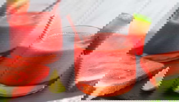 Watermelon smoothie.  إسموزى بطيخ Image 2 Preview