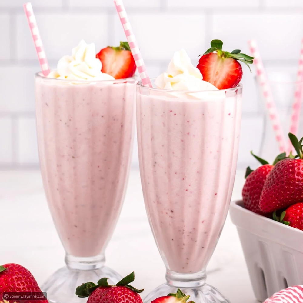 Strawberry milkshake.      ميلك تشك فراوله Preview Image