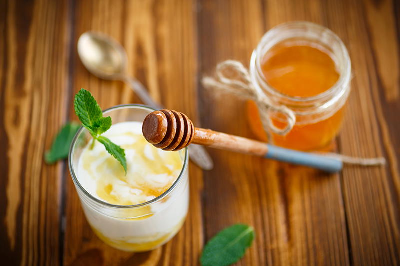 Yogurt blended with natural honey.   زبادى خلاط بالعسل النحل الطبيعى Preview Image