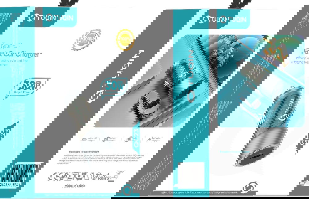 رأس شحن سيارة ماركة تاكن 30 واط شفاف Preview Image