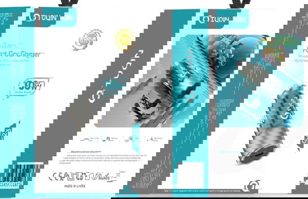 رأس شحن سيارة ماركة تاكن 30 واط شفاف Image 1 Preview
