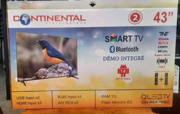 Tv Continental 43 pouce Android 14 Preview Image