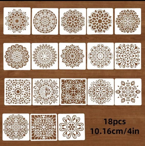 استنسل مانديلا ١٨ قطعة  Image 1 Preview