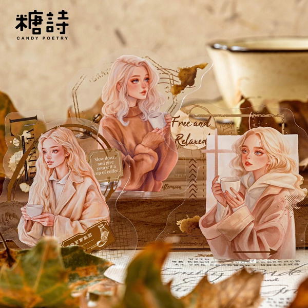 استيكر جيرلي cozy ١٠ قطع  Image 3 Preview