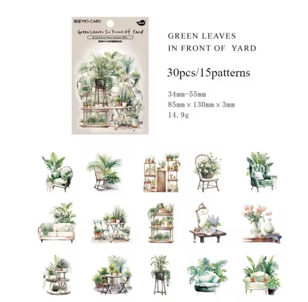 استيكر نباتات الظل ٣٠ قطعة  Image 8 Preview