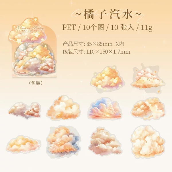 استيكر سحاب شفاف ١٠ قطع  Image 5 Preview